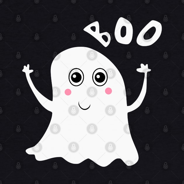 Cute Halloween Boo Ghost by Nerd_art